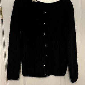 Sézane Midnight Black Cardigan